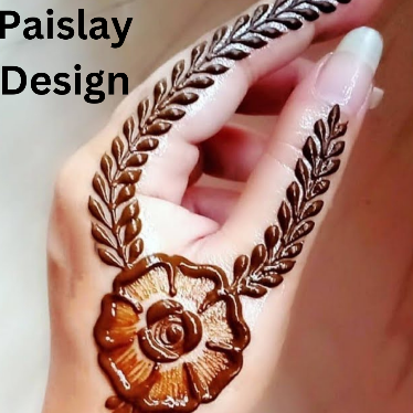Paisley Mehndi Design